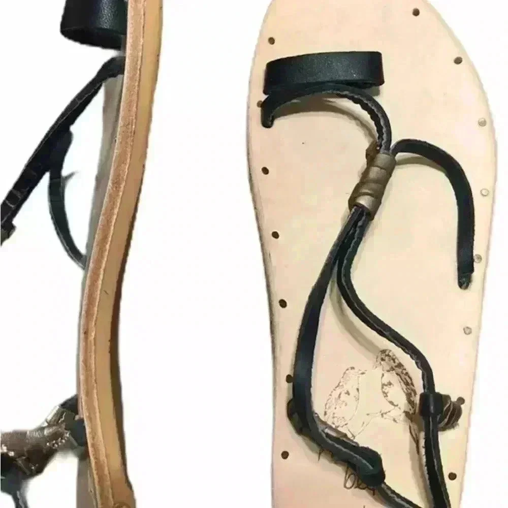 🆕beek + Vitamin A Toe Ring Gladiator Bluebird Sandal Size 6 NEW | NWOB